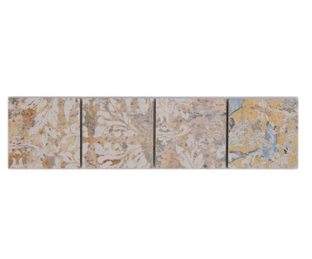 10x bordi in ceramica listello decorativo mosaico bordo mosaico sabbia vintage