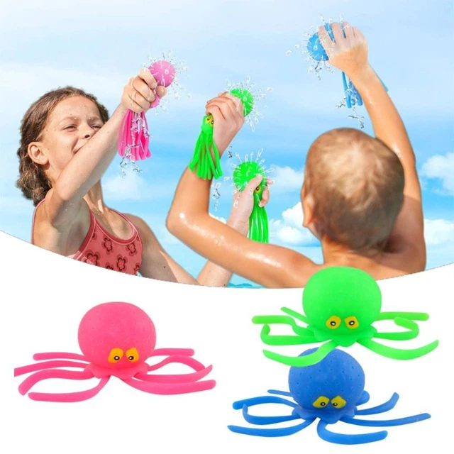 Cute Octopus Squeezing Toys Baby Bath Toy Float Spray Water Play Sprinkling Toy