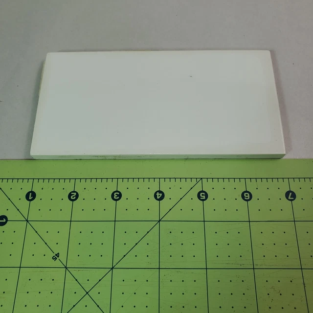 Antique Ceramic Subway Tile 1900's Robertson White VTG 4" x7"