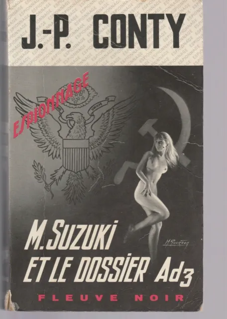 M.Suzuki et le dossier Ad3 - J.P Conty- Collection Fleuve Noir N°1068 - cpf4