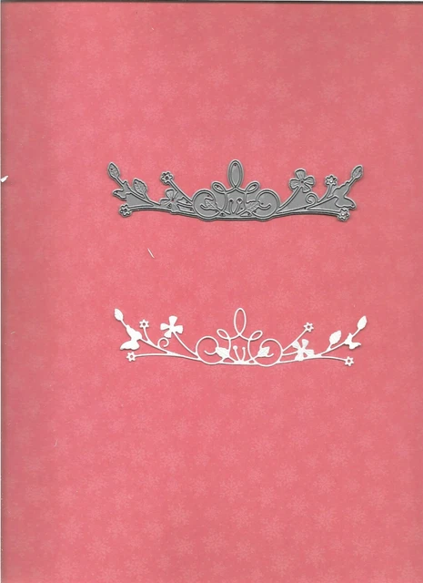 Long Retire Metal Cutting Die Memory Box Garden Flower Border Flourish