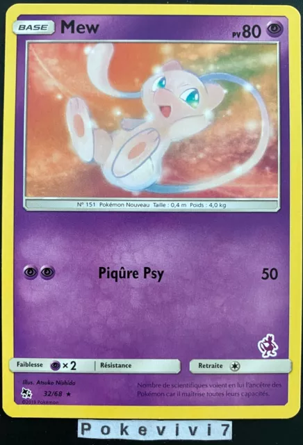 Carte Pokemon MEW 32/68 Rare Deck Mewtwo Académie de Combat FR NEUF