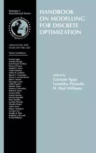 Gautam M. Appa Handbook on Modelling for Discrete Optimization (Relié)