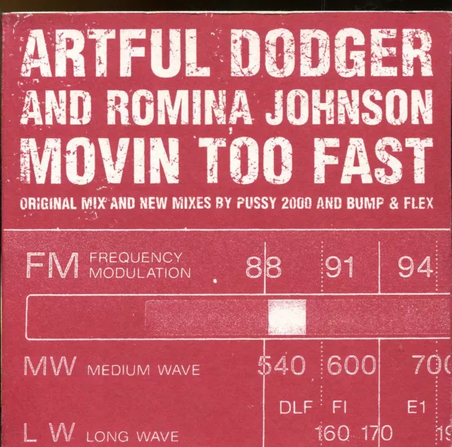 Artful Dodger & Romina Johnson / Movin Too Fast - Card Sleeve + Slipcase