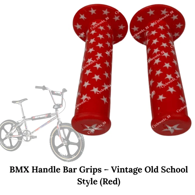 Poignées De Guidon Plastiche Cassano – Rouges Et Blanches, Pour BMX, 2 Paires, Pour Pièces