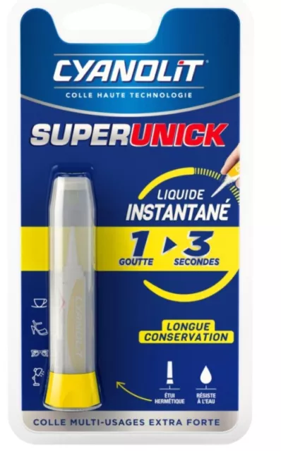 Colle Invisible Multi Usage Extra Forte Instantané Long Conservation Cyanolite