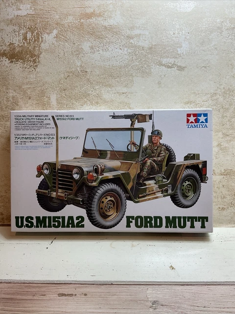 Tamiya 35123 1/35 Model Kit WWII U.S M151A2 Ford Mutt 1/4 Ton Truck Utility FAV Tamiya 35123 1/35 Model Kit WWII U.S M151A2 Ford Mutt 1/4 Ton Truck Utility FAV