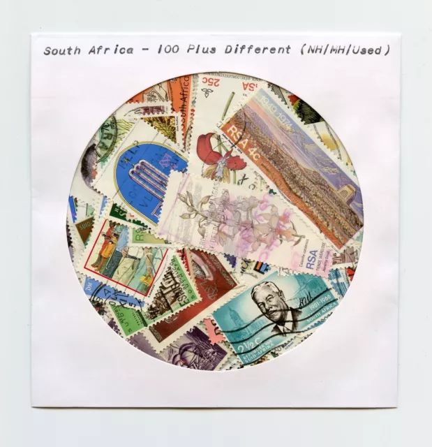 South Africa Collection Lot of 100 Plus  Stamps (No Faults) (SA 001) Bonus Offer