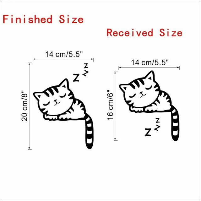 DIY Funny Cute Cat Dog Switch Stickers Wall Stickers Home Decoration Bedroom kid 11