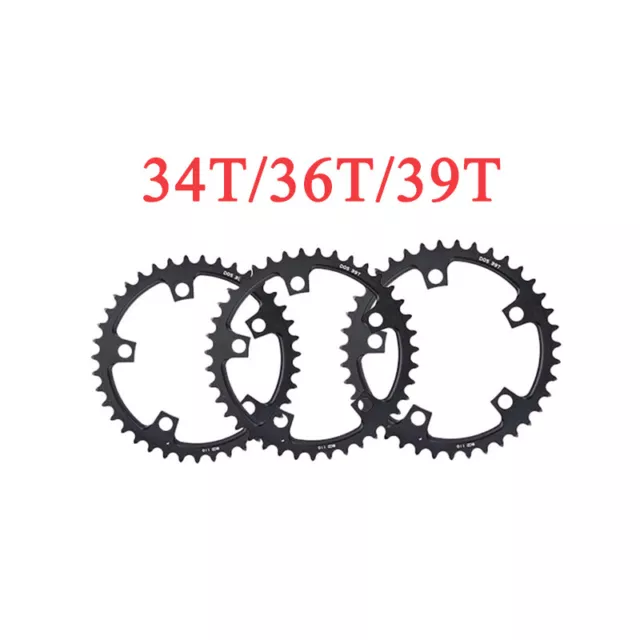 110BCD Chainring 34/36/39/50/52/53T Road Bike Fit Shimano Sram Crankset Aluminum 2