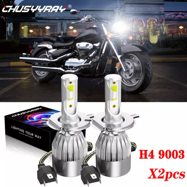 H4 9003 LED Headlight Motorcycle Bulbs Hi/Lo Beam Bulb For Yamaha WR250X 2010