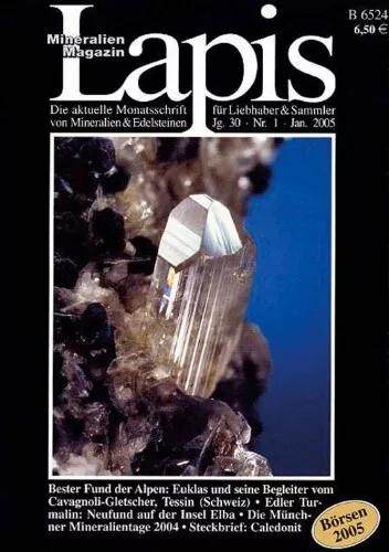 Mineralien Lapis Heft 01 Jan 2005 Euklas Cavagnoli Tessin Turmalin Elba Pegmatit