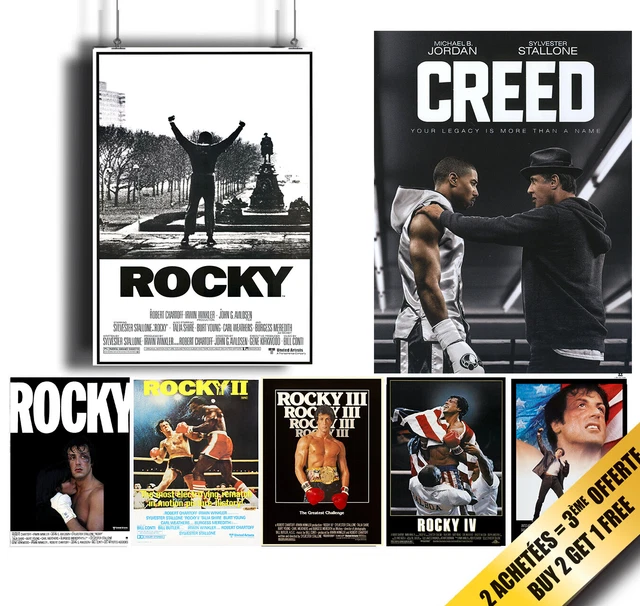 Rocky Poster - Creed Poster Film - Rocky Balboa Sylvester Stallone Apollo Creed