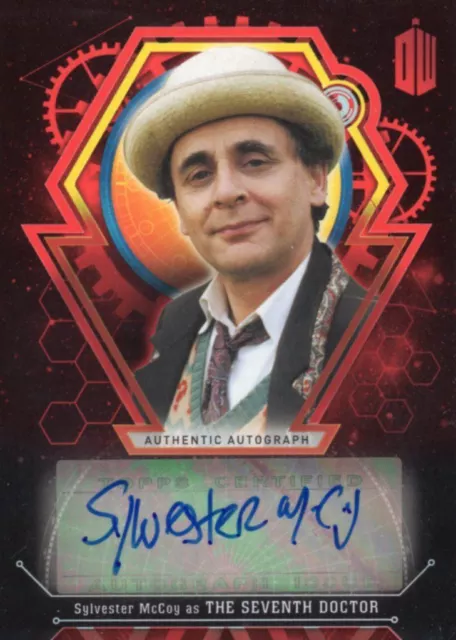 Doctor Who Extraterrestrial Encounters Red [5] Autograph Card Sylvester McCoy