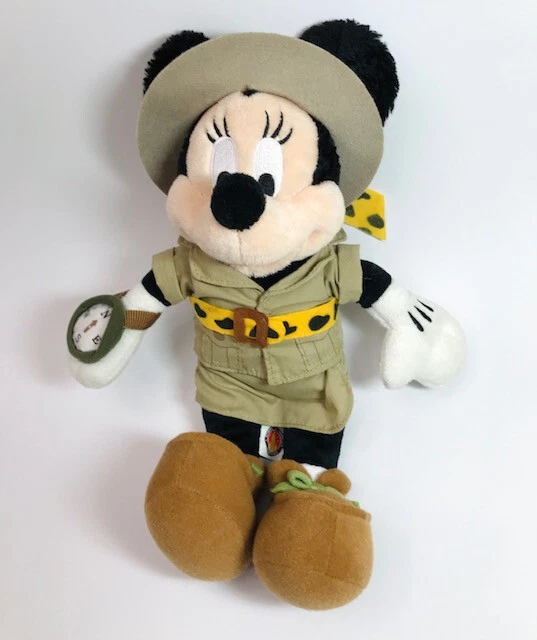 MINNIE MOUSE PLUSH Walt Disneyland Animal Kingdom Compass Safari Outfit