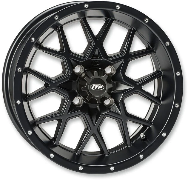 I.T.P. Hurricane UTV Wheel 16x7 4/110 5+2 (+10mm) Matte Black 1621964017B