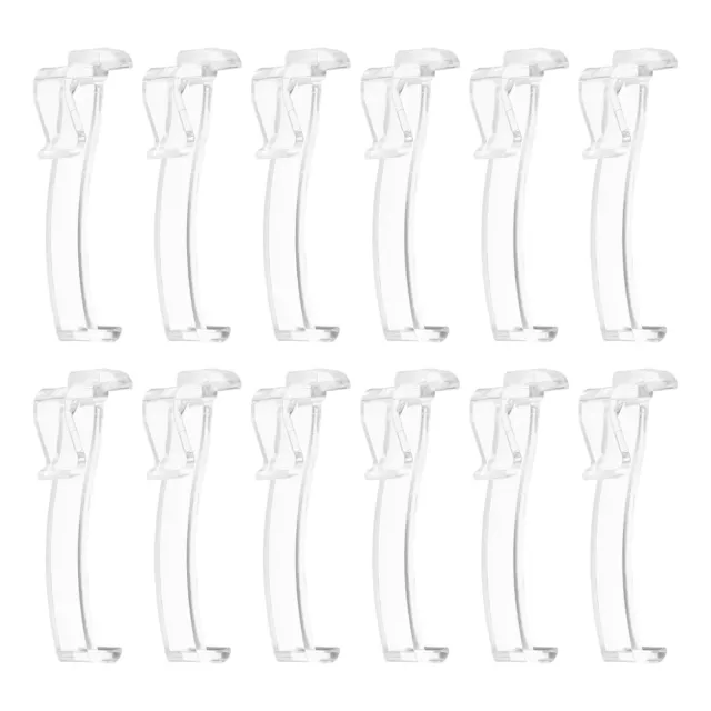 20Pcs 2 Inch Clear Valance Clips, Hidden Blind Valance Clips, Style10