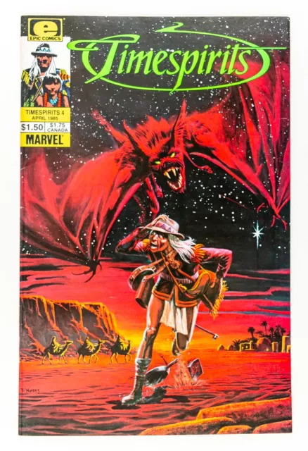 Timespirits #4 Vol. 1 (1985 Marvel/Epic Comics) by Steve Perry & Tom Yeates! NM-