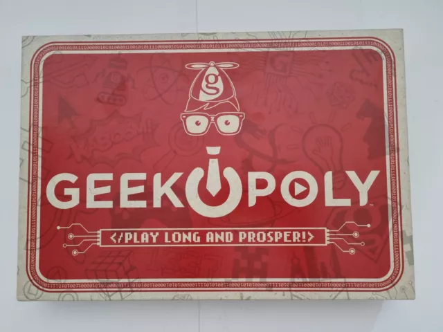 Geekopoly Board Game by Late For The Sky, Made In USA, Rare, Excellent Condition