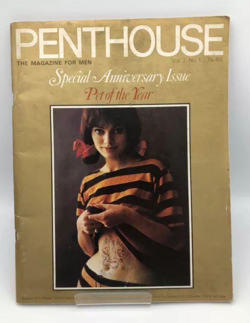 Vintage Penthouse Mens Magazine Vol 2 No 1 1966