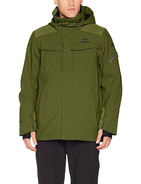 MENS SKIING JACKET insulated EIDER THE ROCKS Dark Blue UK 38 Small 119.99 PicClick UK