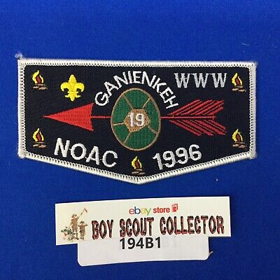 Boy Scout OA Ganienkeh Lodge 19 1996 NOAC Order Of The Arrow Pocket Flap Patch
