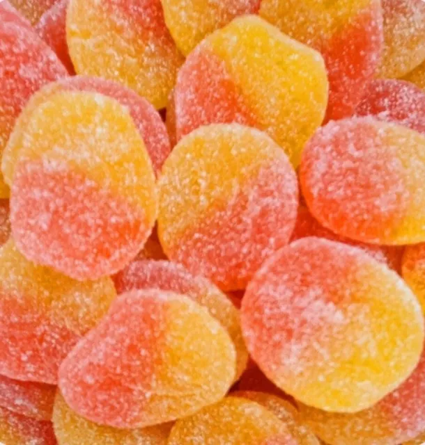 Fizzy Peaches Jelly  Sweets Pick n Mix Retro Candy Buffet Wedding Favours Party