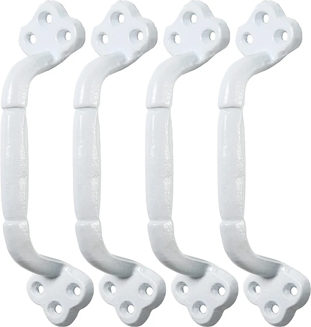 Barn Door Handle 9 Inch Cast Iron Gate Handle Rustic Metal Fence Gate Handle 4pc
