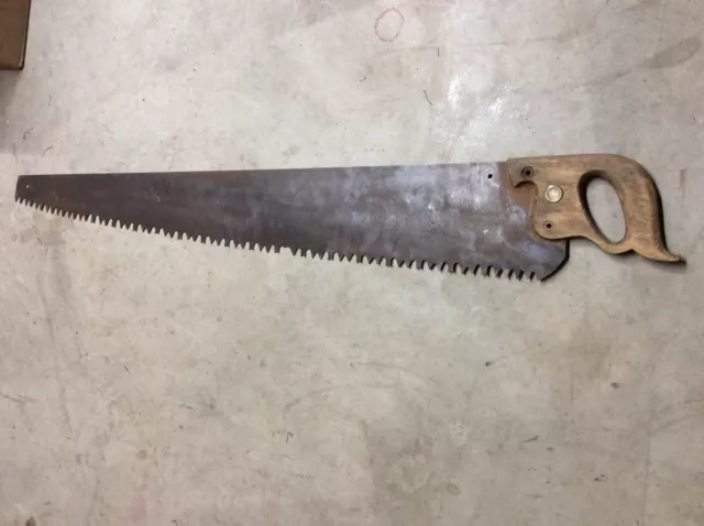 Vintage 48” length Warranted Superior Crosscut Saw One Two Man Logging