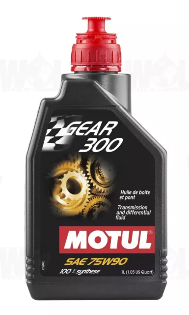 Motul Gear 300 75W90 Racing Gearbox Oil Differential Full Synthetic 1L 105777