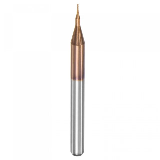 End Mill CNC Router Bits, 1/8" 3.175Mm Shank 0.3Mm X 1.5Mm Titanium Coated Tungs