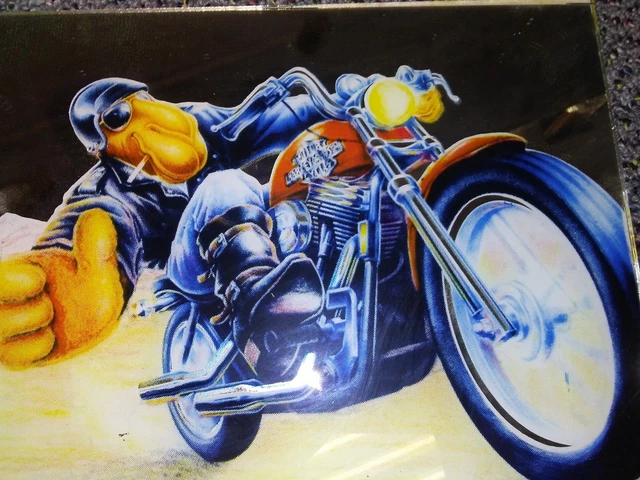 VINTAGE CAMEL CIGARETTE Mirror, Camel on Harley Davidson Motorcycle $25.00 