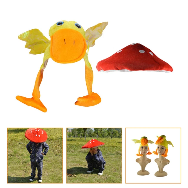 Cappello a fungo costumi Halloween bambini costumi cappello bambini tessuto rosso