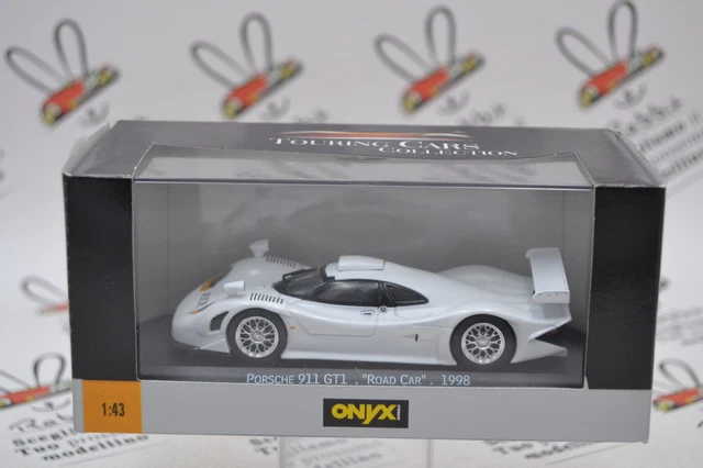 Miniature Zamac Porsche GT1 Miniature Porsche 911 GT1 1996 Blanc 1/18 UT Models - Collection, état Proche Du Neuf Voiture Collection