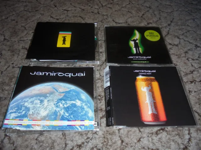 4x CD singolo Jamiroquai emergenza termica in scatola sotterranea più profonda sul pianeta Terra