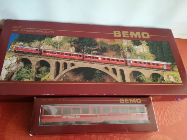 Bemo Rhb DAVOSER PENDELZUG art.7252 100+art.3286 120 - H0m/H0e