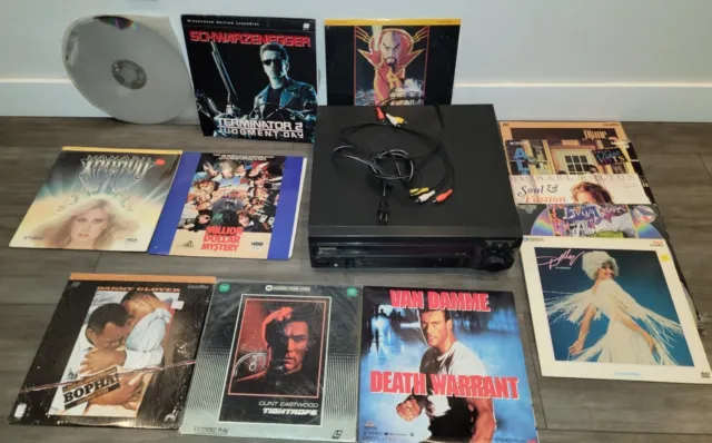 Panasonic Laser Disc Player LX-H670 Laserdisc w/ Movies Terminator 2 Xanadu