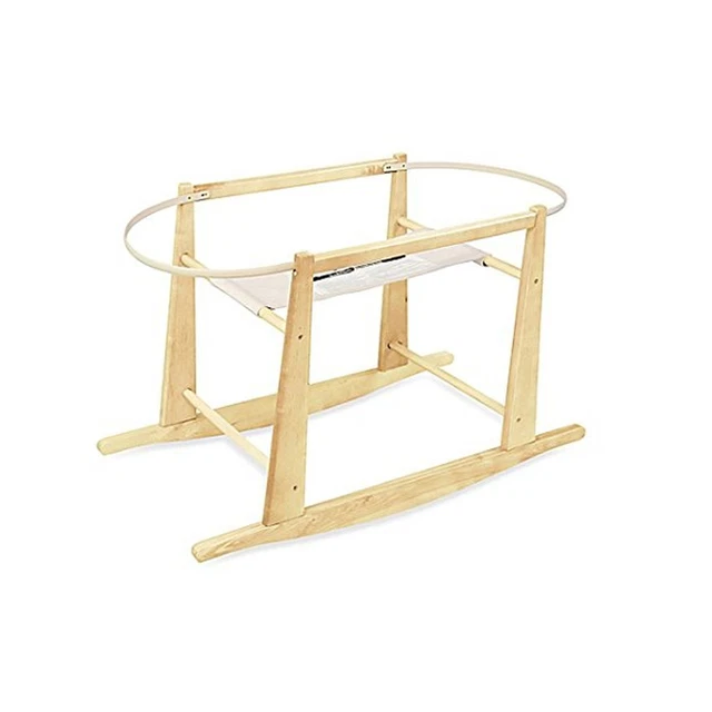 Rocking Moses Basket Stand Natural