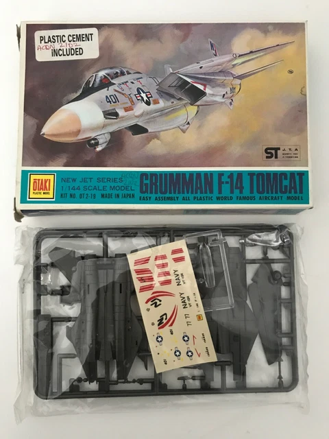 RARE OTAKI GRUMMAN F-14 Tomcat Jet Series Scale 1/144 Model Plane ...