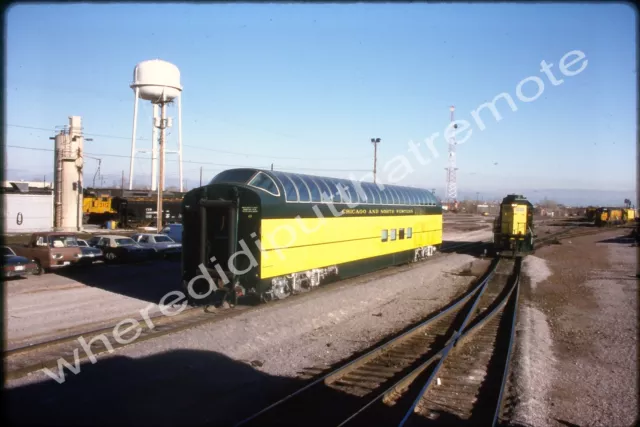 Orig. Slide Chicago & North Western CNW Powder River Passenger Car Proviso 1989