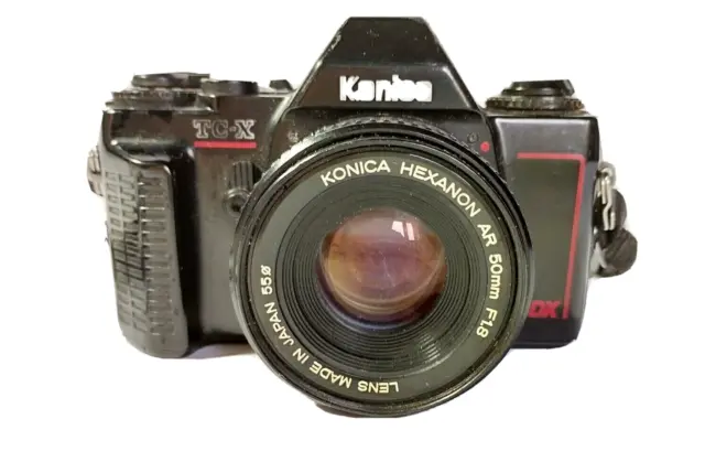 Appareil Photo Argentique Konica TC-X , avec HEXANON AR 50mm F 1.8