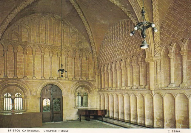 Old Postcard - Bristol Cathedral - Chapter House - Unposted 3021