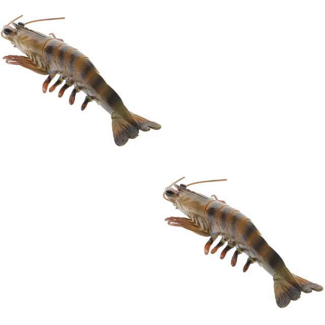2x Juguete cognitivo sensorial de camarón Animales oceánicos Juguete para jugar Educación infantil