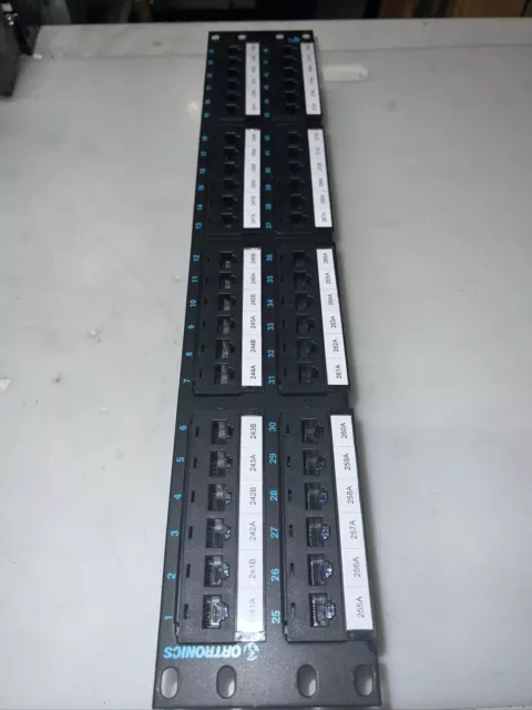 Ortronics OR-PHD66U48 48 Port Cat6 HD Patch Panel Rack