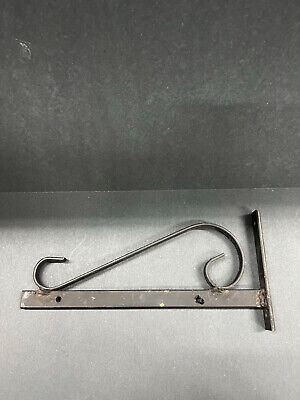 Antique Cast Iron Wall Hook wit Hardware 11"x5"x1" 3