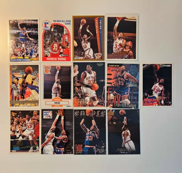 Patrick Ewing Mega Lot 13 Inserts Base HOF Konvolut