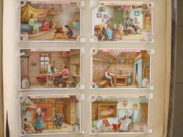 12697 Liebig Immagini Serie A 646 Interni Di Fattorie 6 Old Trade Carte