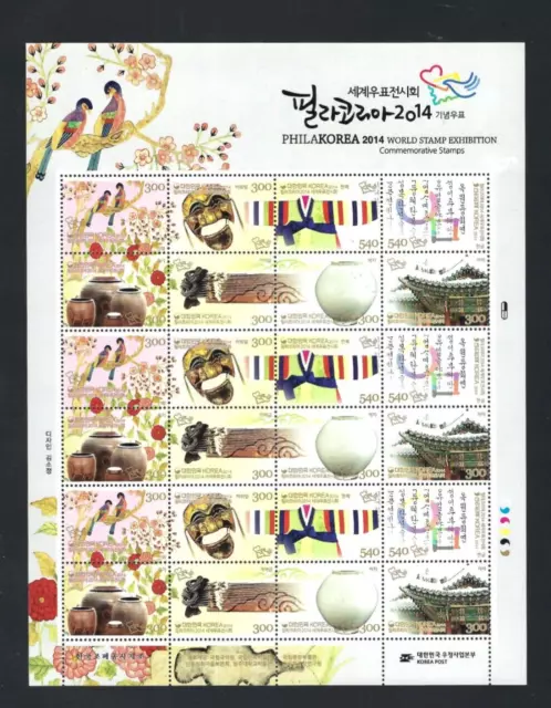 SOUTH KOREA 2014 Mini S/S   "PHILA KOREA"  World Stamp Exibition"  Expo Bird