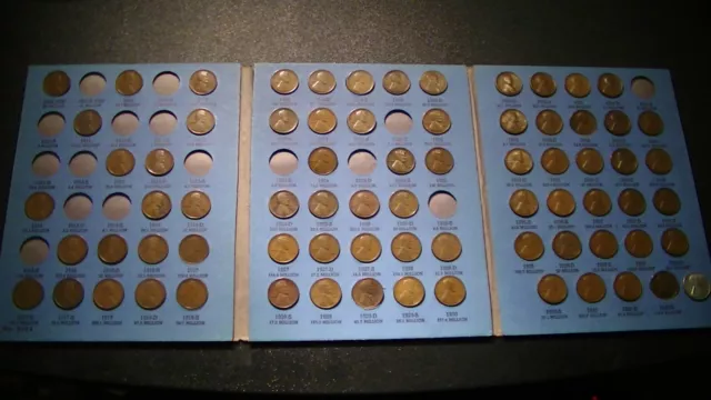 Lincoln Wheat Penny Cent Set Lot 74 Coins 1909 Vdb To 1940 Includes Rarer Dates