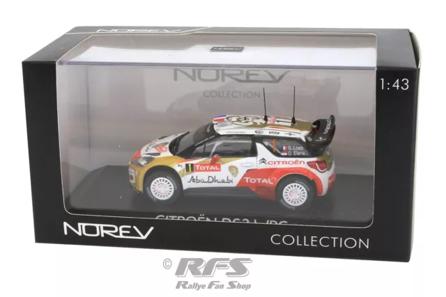 Citroen DS3 WRC Rallye Monte Carlo 2013 Sebastien Loeb 1:43 Norev 155359 NEU